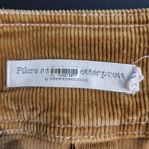 Pilcro Anthropologie Womens Bootcut High Rise Corduroy Pants Size 27 Orange Boho - Picture 7 of 11
